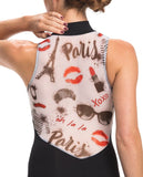 Zip Front with Paris Kiss Print - AW1062XO