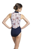 Zip Front with Poppies Print - AW1062PO