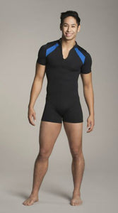 Zip Front Unitard Contrast - AW207