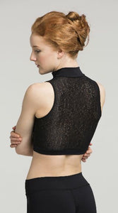 Zip Front Crop Top with Royal Lace - AW315RL