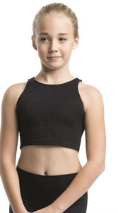 Girls Sleeveless Crop Top in Mod Dot - AW321MD G