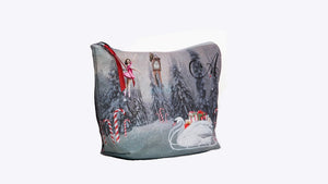 Make-up Bag in Nutcracker Pink Print - AW901NU